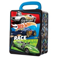 Контейнер для 18 машинок Hot Wheels в чорному металевому корпусі